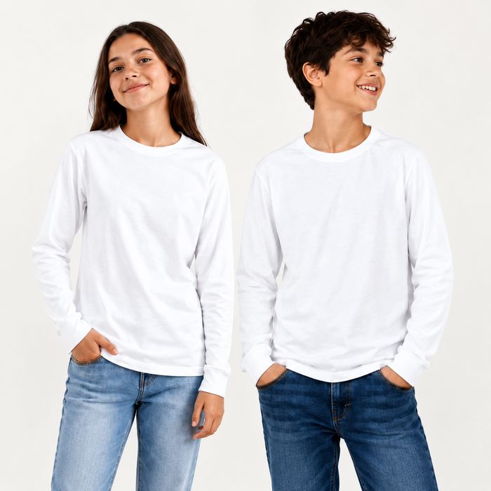 Camiseta Juvenil Unisex de Algodón