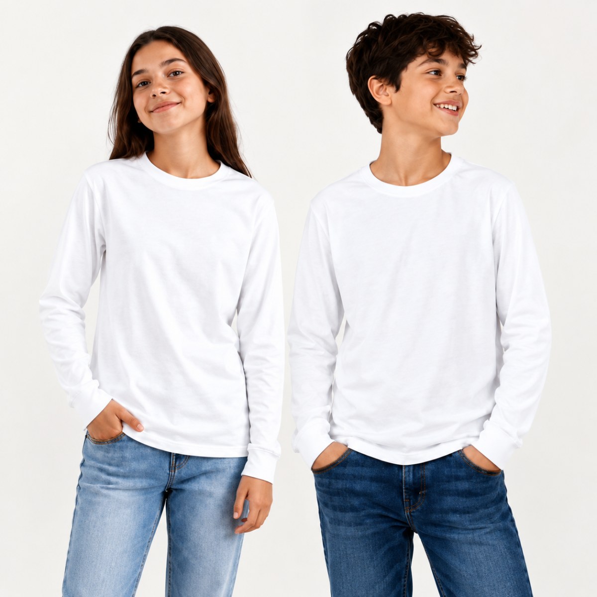 Camiseta Juvenil Unisex de Algodón